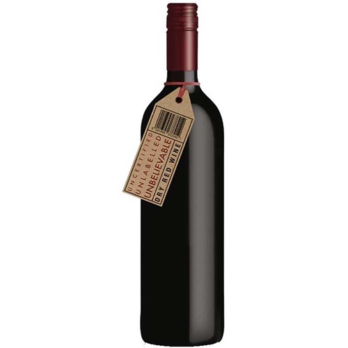 Unbelievable Dry Red 75cl - South African Red Wine - 5 Stars